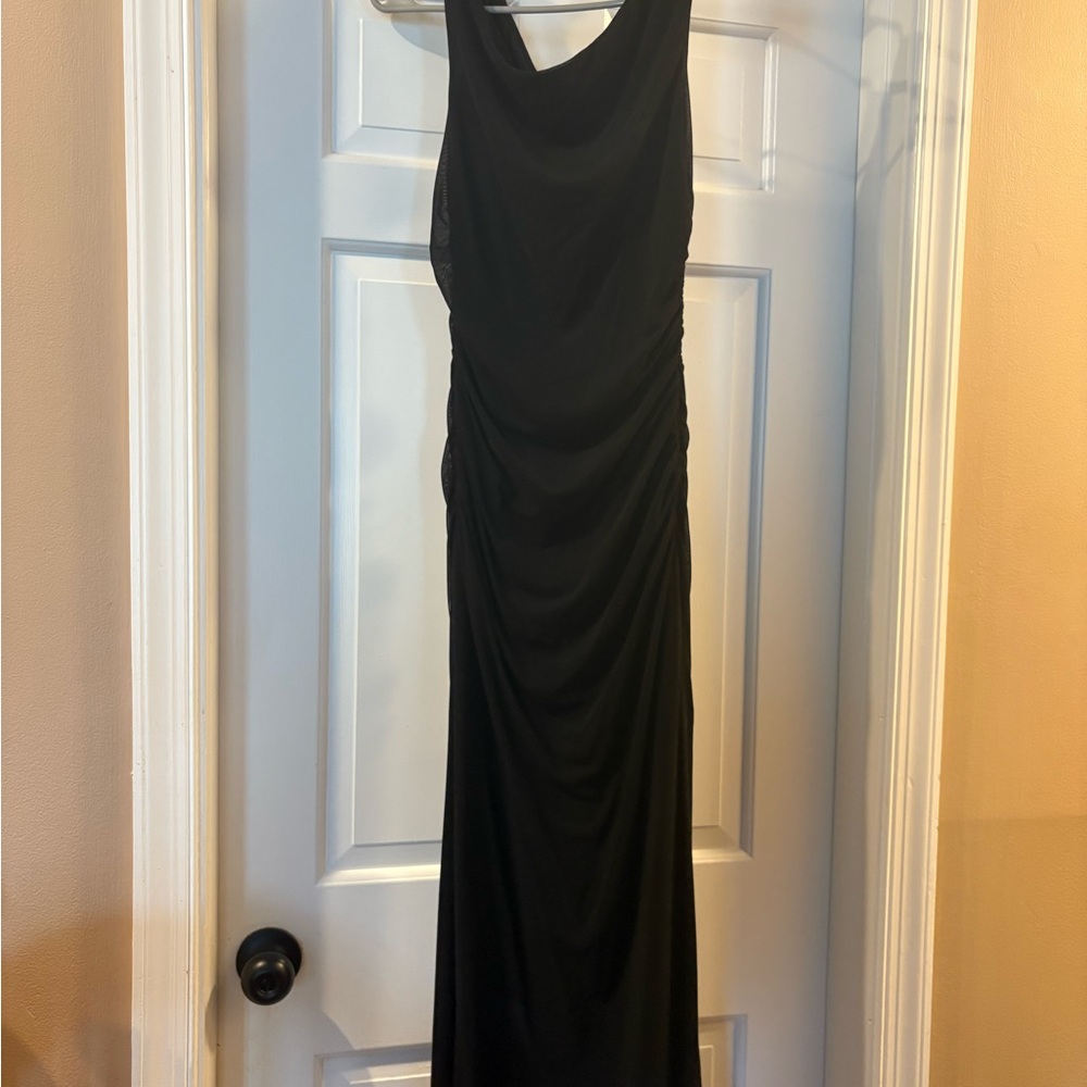 Amazon Off Shoulder Black Dress